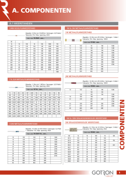 COMPONENTEN A. COMPONENTEN