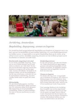 Joriskring, Amsterdam Begeleiding, dagopvang, wonen