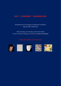 BIE * ZONDERE * WANDELING