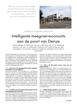 Intelligente meegroei-woonunits - Vlaanderen Manager