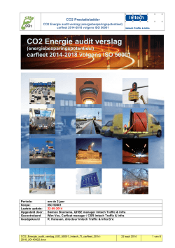 CO2 Energie audit verslag