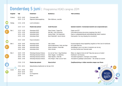 Bekijk programma - HEAD Congres 2014
