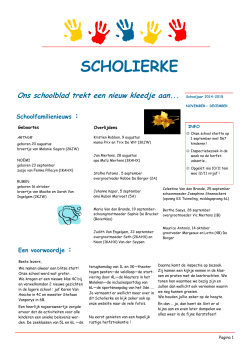 Scholierke oktober 2014 - Sint