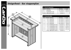 Steigerhout - Bar stappenplan