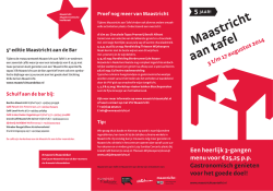 5 jaar: Maastricht aan Tafel