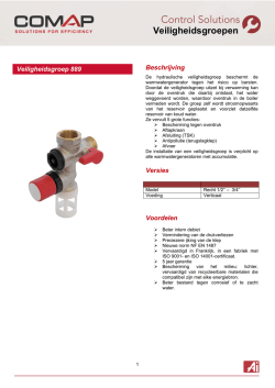 Technische fiche veiligheidsgroep 889