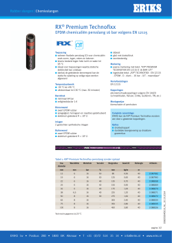 Rubber chemieslang RX® Technofixx vlg. EN 12115 EPDM