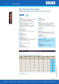 Rubber chemieslang RX&reg; Technofixx vlg. EN 12115 EPDM