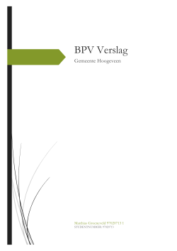 BPV Verslag - PDF Archive