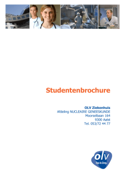 Studentenbrochure - OLV Ziekenhuis Aalst