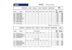 WOCK Clogs Mocs - BMC - 2014 Bestelformulier