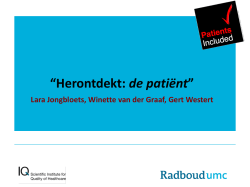 Herondekt: de pati&euml;nt