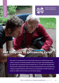 Het Gesprek in gemeente Zeist
