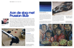 Artikel van Robert Rost in Palet over het gebruik van Pruisisch Blauw