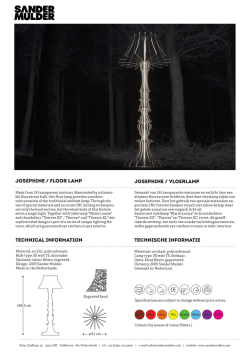 Josephine / floor lamp Josephine / vloerlamp