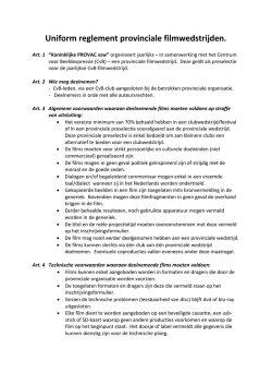 Download hier het wedstrijdreglement