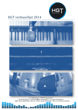 HGT verhuurlijst 2014
