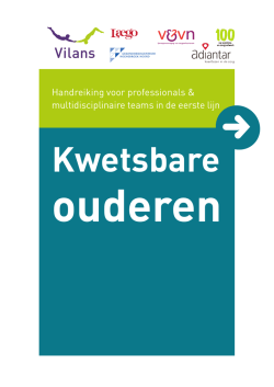 Handreiking Kwetsbare ouderen