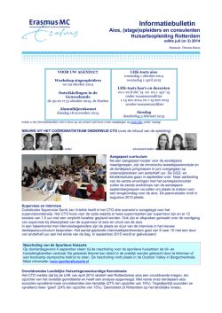 Informatiebulletin juli 2014