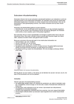 Subcutane infuusbehandeling