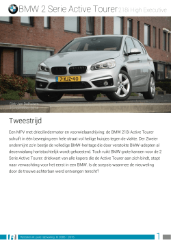 Rijtesten.nl: test BMW 2 Serie Active Tourer