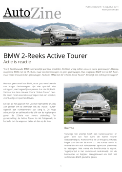 Autozine - BMW 2-Reeks Active Tourer