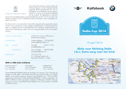DaDa Cup 2014 - Stichting DaDa