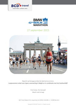 Programma BMW Berlin Marathon