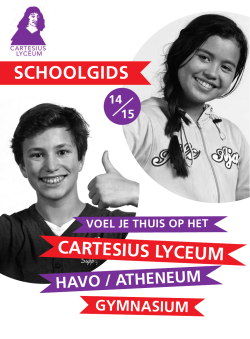 CARTESIUS LYCEUM SCHOOLGIDS