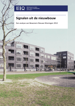 "Signalen uit de nieuwbouw 2012" PDF document