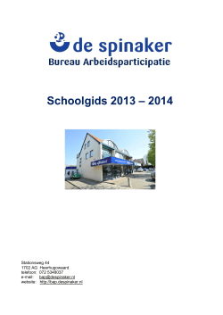 Schoolgids 2013 – 2014