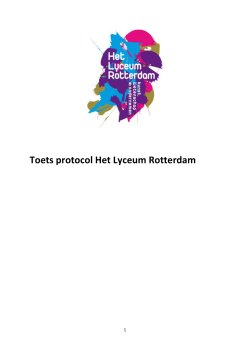 Toetsprotocol - Het Lyceum Rotterdam