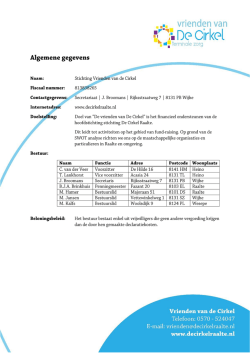 Download algemene gegevens - Stichting De Cirkel Raalte