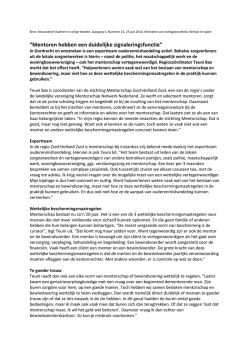 Interview Teuni Bax, Regioco&ouml;rdinator Mentorschap Zuid
