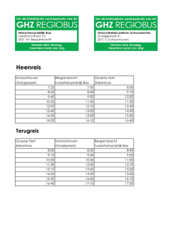 Dienstregeling Schoonhoven - Bergambacht