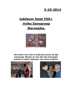 Jubileumviering V50 groep