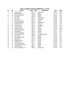 Halve marathon Poppel 08/08/2014 - 5,5 km