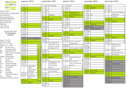 Kalender 2014-2015 VTI De Vakschool