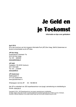 Je geld en je toekomst &ndash; gids