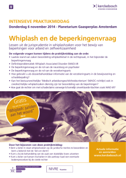 Leaflet Whiplash voor Juristen