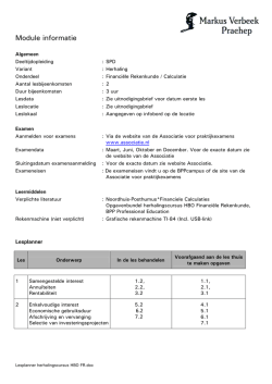 Module informatie