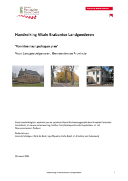 Handreiking - Brabants Particulier Grondbezit