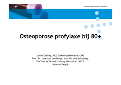 Osteoporose profylaxe bij 80+