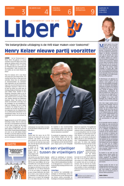 Henry Keizer nieuwe partij voorzitter