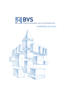 JAARVERSLAG 2013 - UPSI-BVS