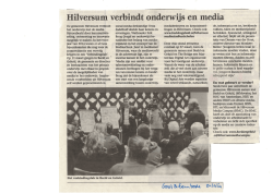 Hilversum verbindt onderwijs en media
