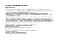 ECOSYSTEEM TOPSECTOR CREATIEVE INDUSTRIE