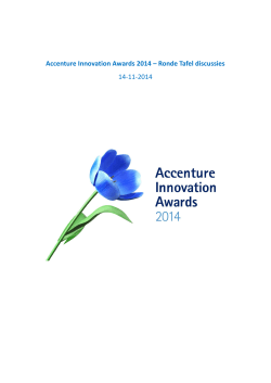 Accenture Innovation Awards 2014 – Ronde Tafel discussies 14
