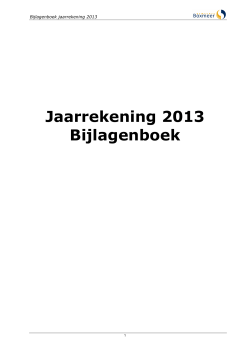 2014-321 Bijlagenboek jaarrekening 2013 gemeente Boxmeer