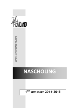 NASCHOLING - Scholengemeenschap Houtland